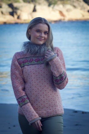 Villrosa genser - Gammelrosa